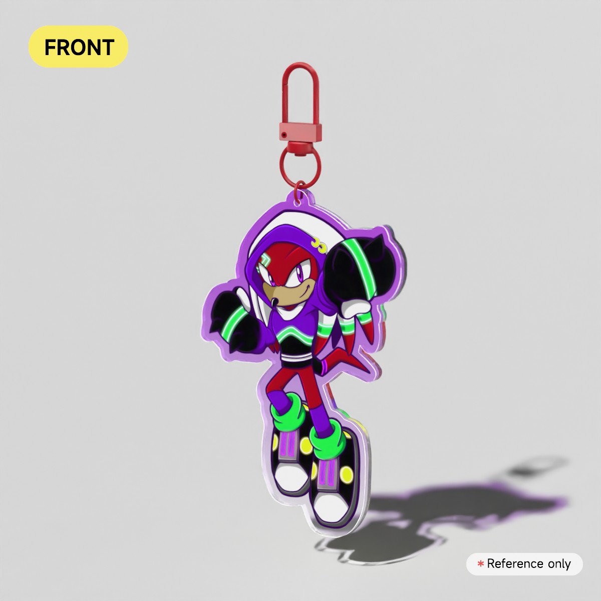 Neon Knuckles Acrylic Keychain