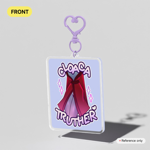 CL0ACA TRUTHER <3 Clear Acrylic Keychain