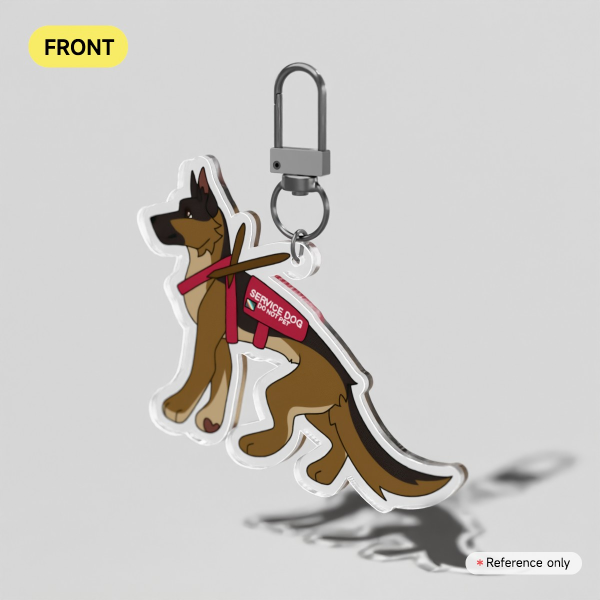 Mobility Aid Service Animal Keychains