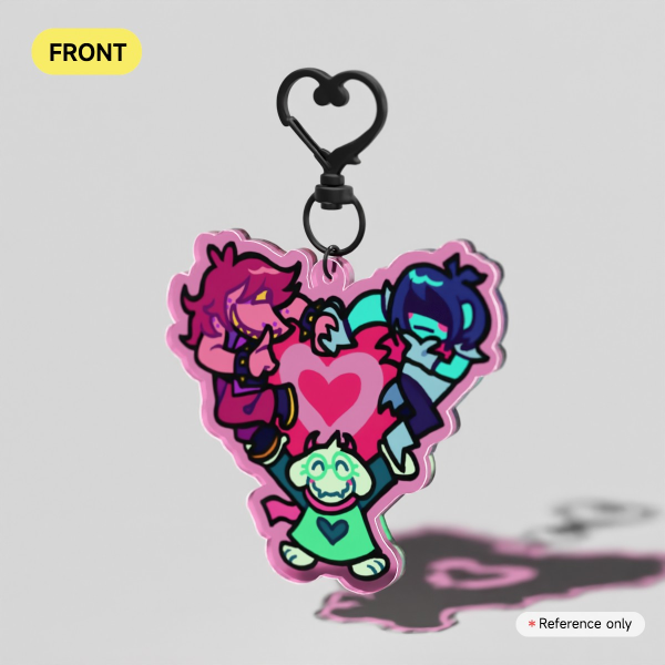 Fun Gang Love Beam - Colored Edge Acrylic Keychain