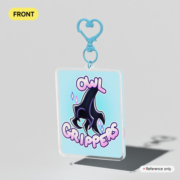 OWL GRIPPERS Clear Acrylic Keychain