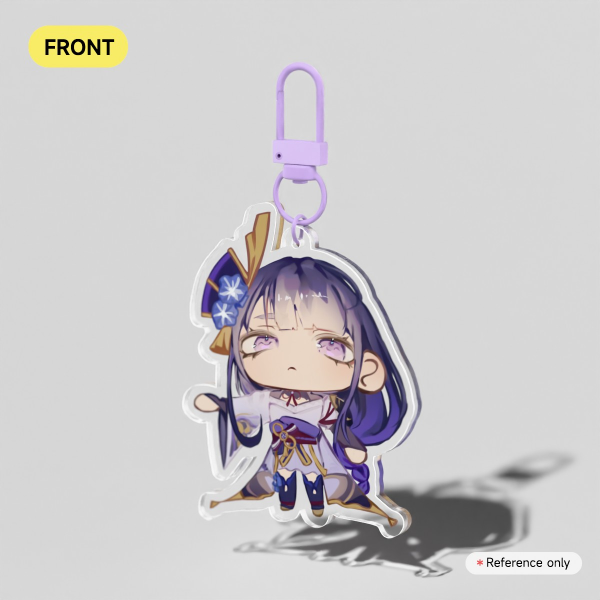 Chibi Raiden Ei Acrylic Keychain • Genshin Impact