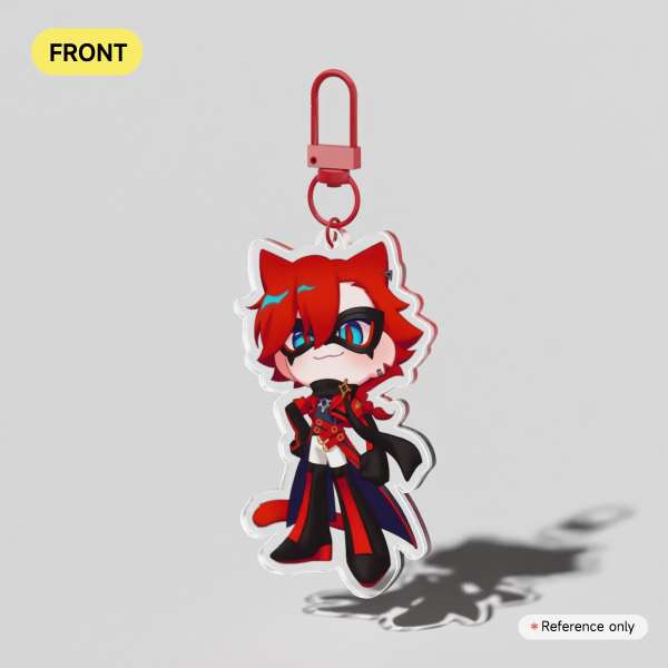 Caspurr Catacini Clear Acrylic Keychain