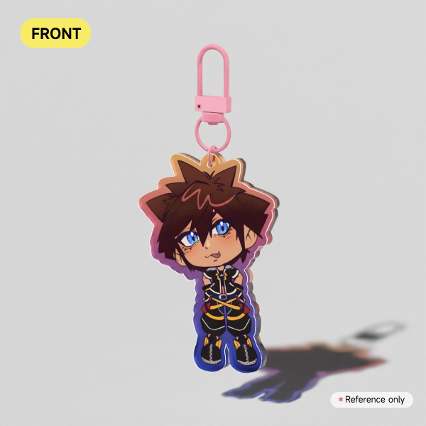 Sora Kingdom Hearts 2 Gradient Acrylic Keychains