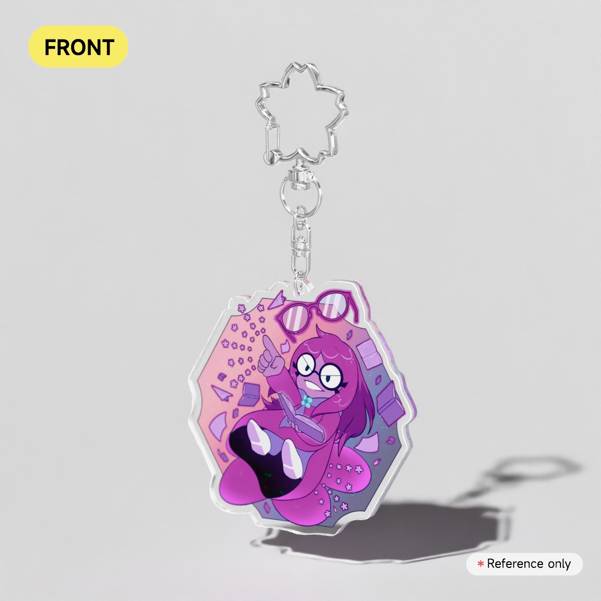 ACRYLIC CHARM ~ DELTARUNE - SETH PURPLE FLOWER