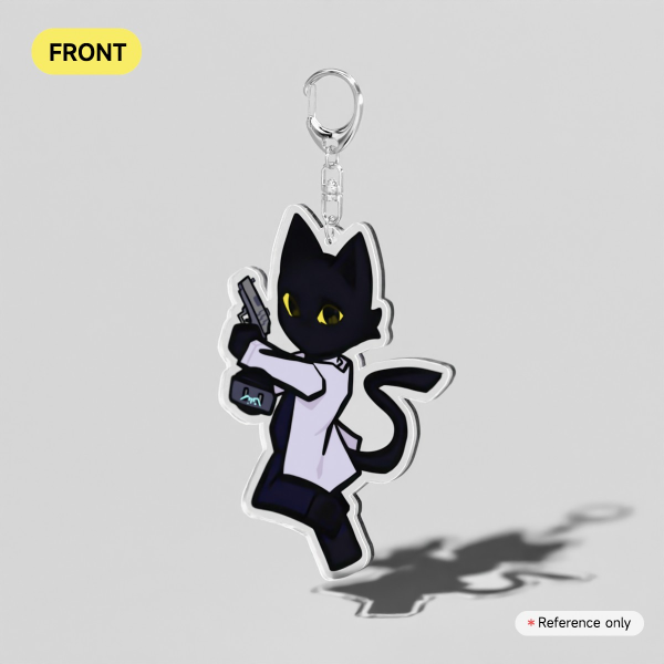 Secret Agent Acrylic Keychain