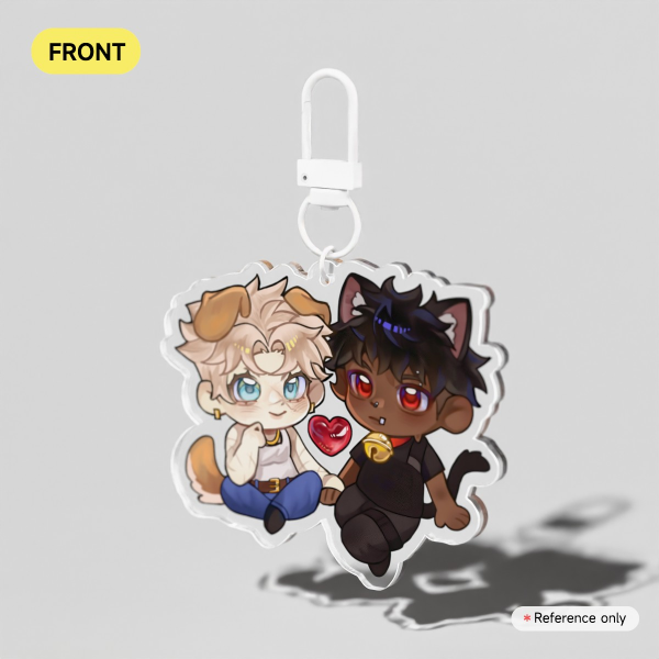 Clear Acrylic Keychains of Colt and Liam