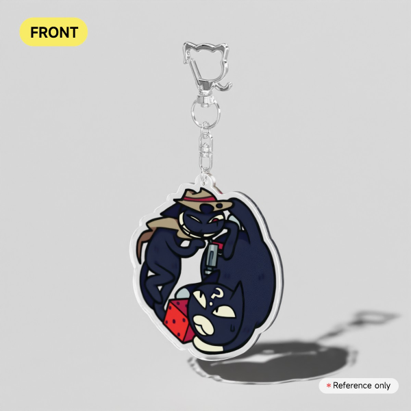 Zodiac and Gambit - Clear Acrylic Keychain