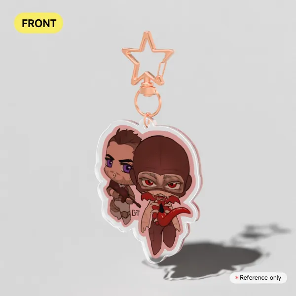 Chibi Maneater Ghoap Clear Acrylic Keychains