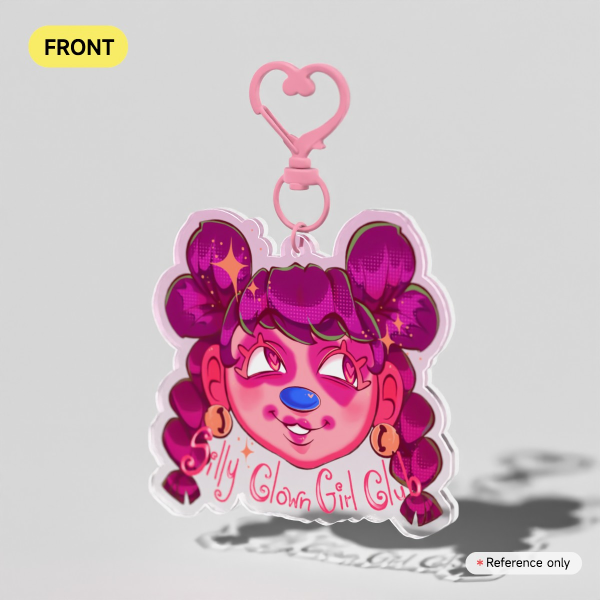 ‘Silly Clown Girl Club’ Keychain