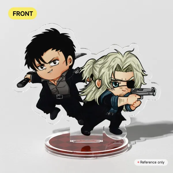 Nicolas Brown and Worick Arcangelo chibi standee