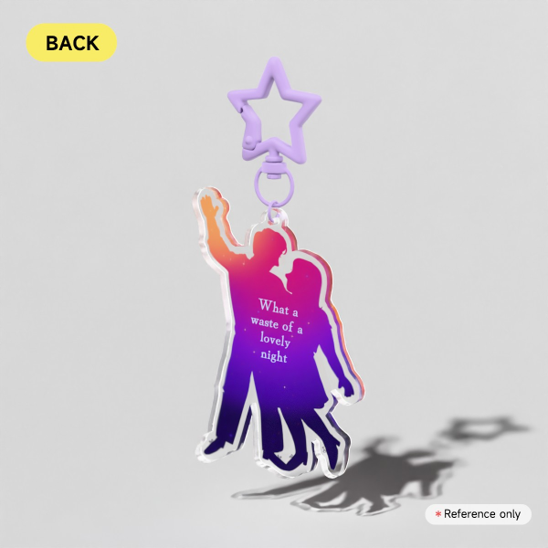 what a waste of a lovely night (acrylic keychain)