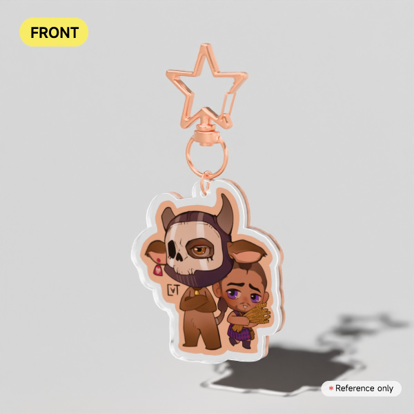 Chibi minotaur Ghoap Clear Acrylic Keychains