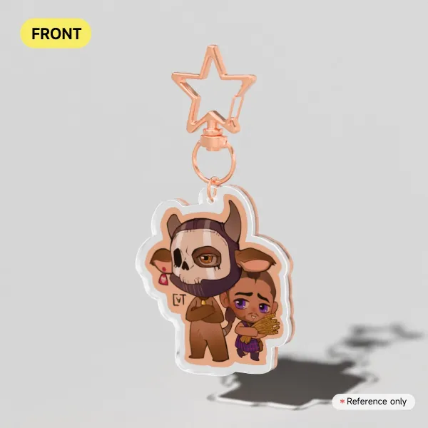 Chibi minotaur Ghoap Clear Acrylic Keychains