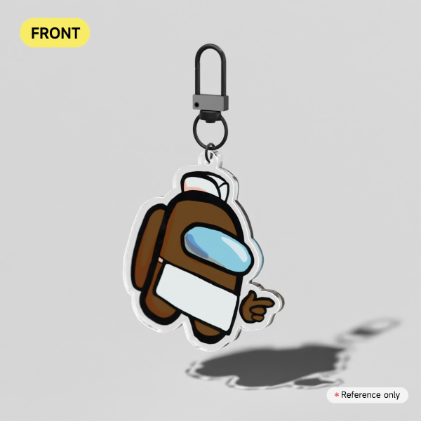 Brown Among Us Show acrylic keychain