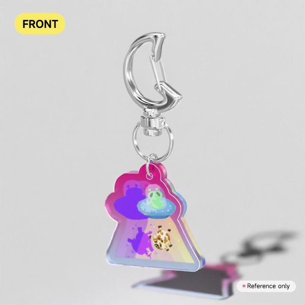 Clear Space Road Trip Keychain