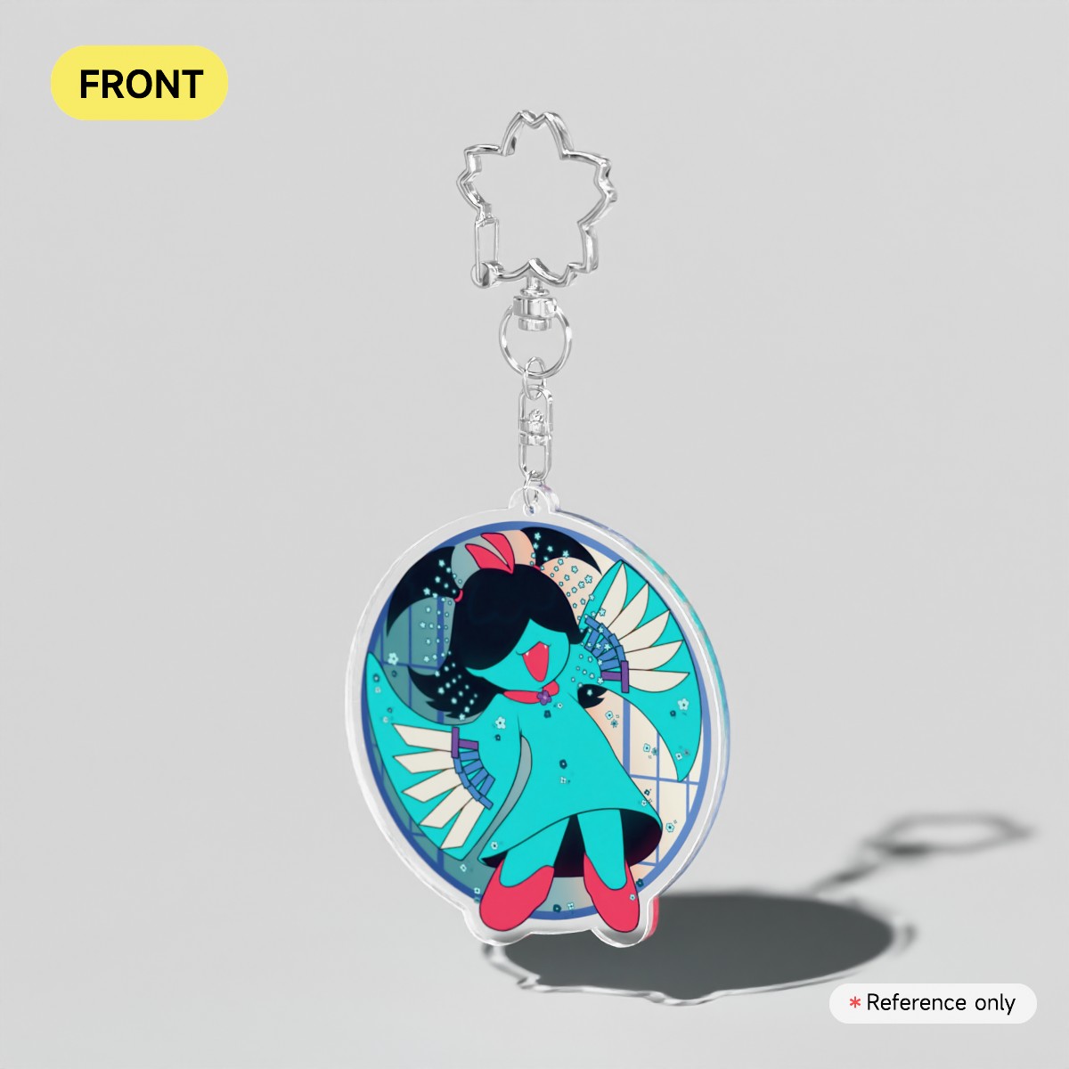 ACRYLIC CHARM ~ DELTARUNE - AQUA FLOWER
