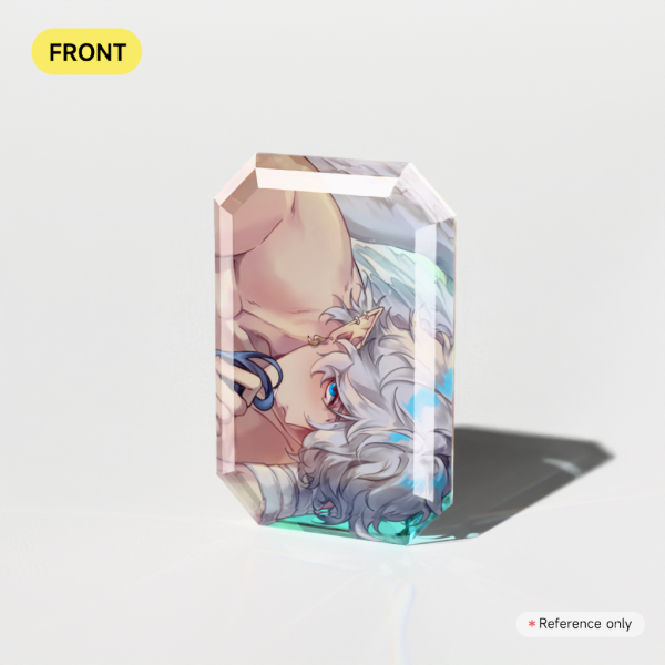 Gray - Broken Glass Gemstone Acrylic Blocks