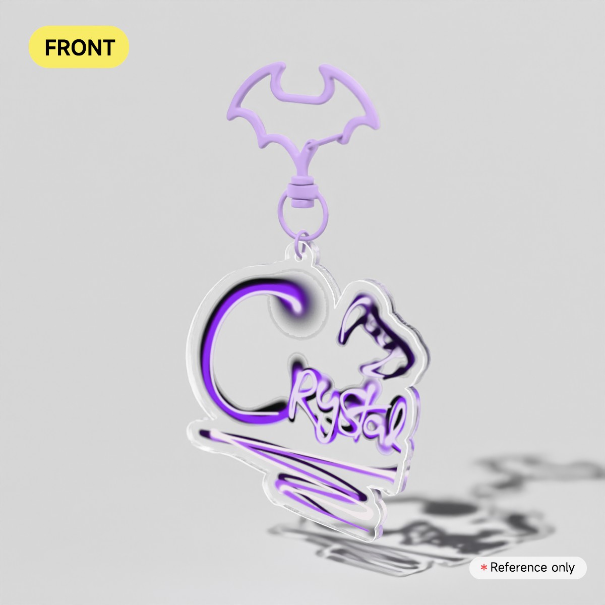 Crystal Name Keychain