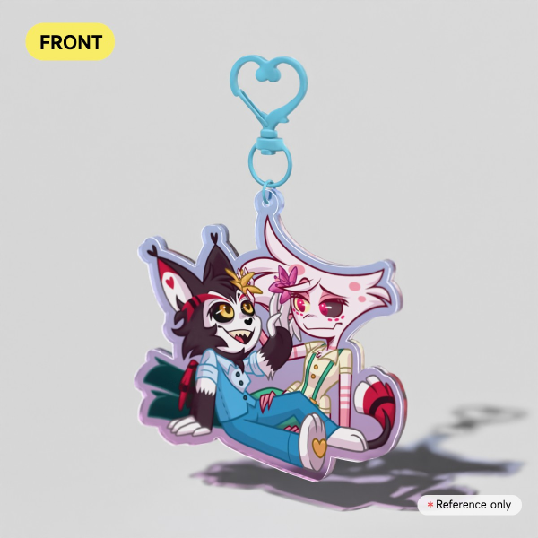 Springtime Huskerdust Acrylic Keychain