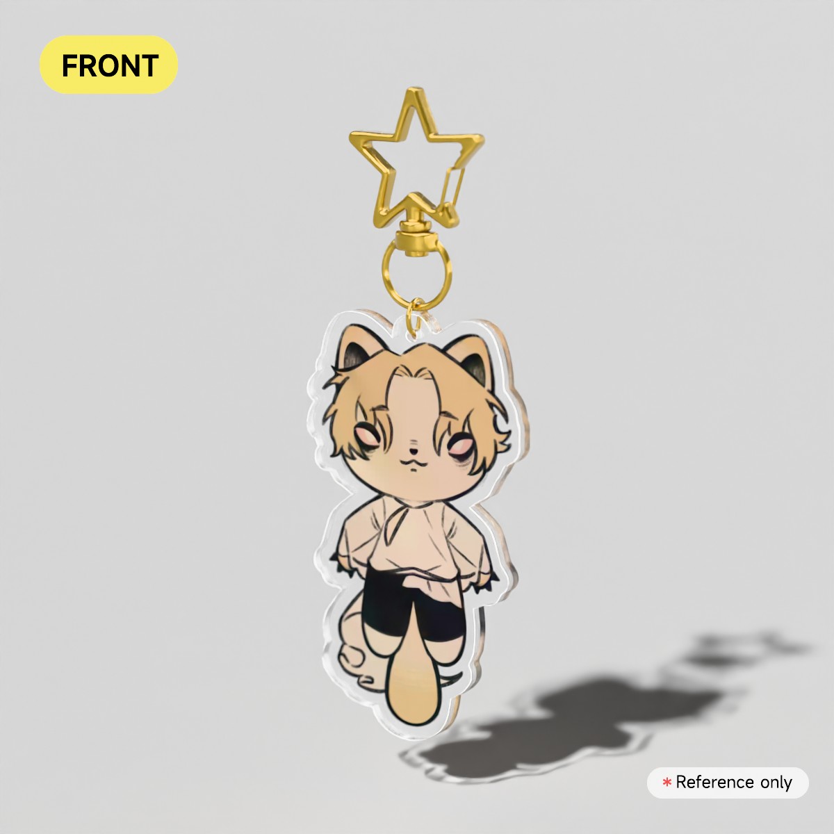 Luka Cat Clear Acrylic Keychains
