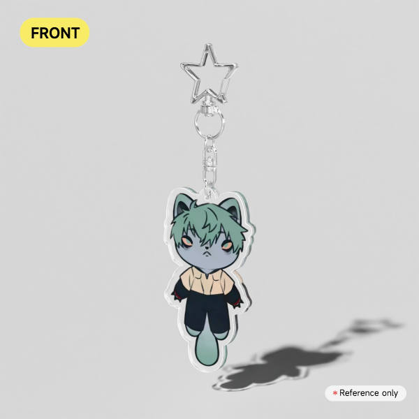 Till Cat Clear Acrylic Keychains