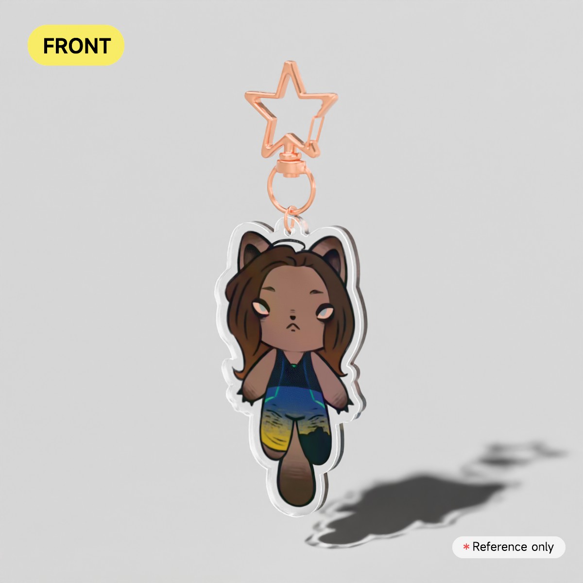 Hyuna Cat Clear Acrylic Keychains