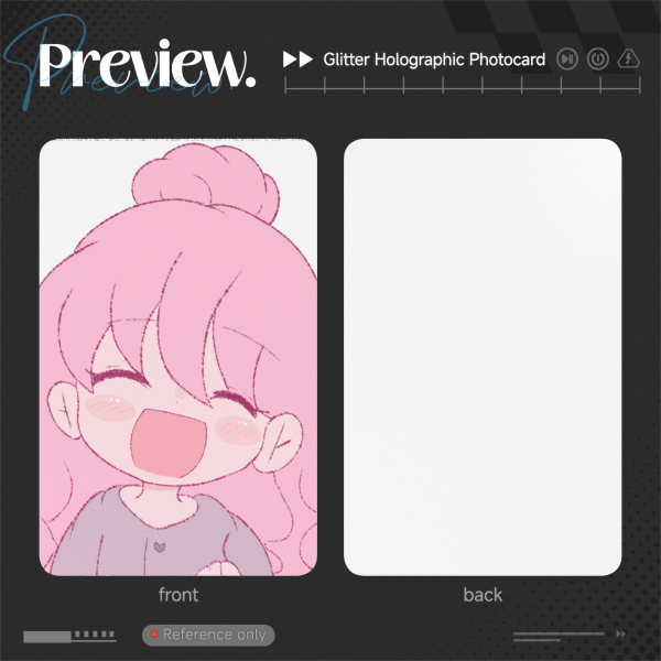 Glitter Holographic Photocard