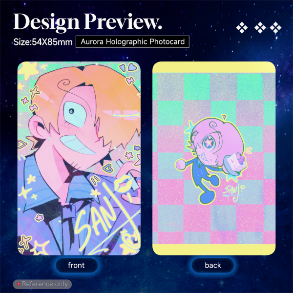 Sanji Aurora Holographic Photocard