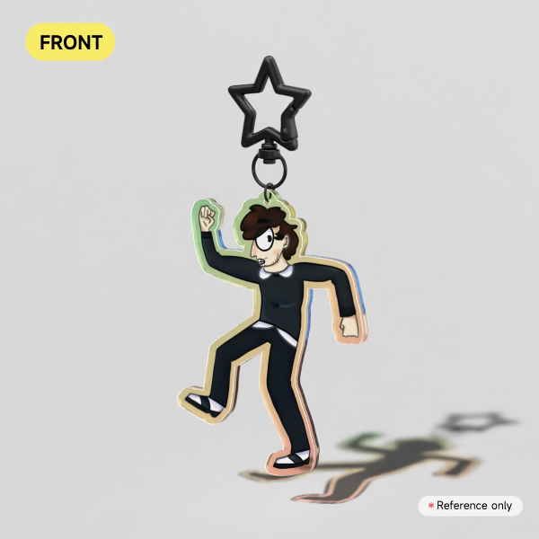 Will Wood Double Sided Keychain