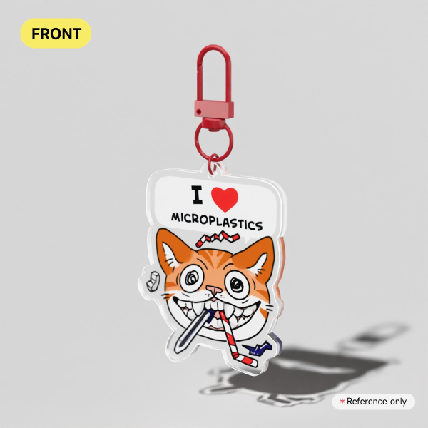 I LOVE MICROPLASTICS Charm