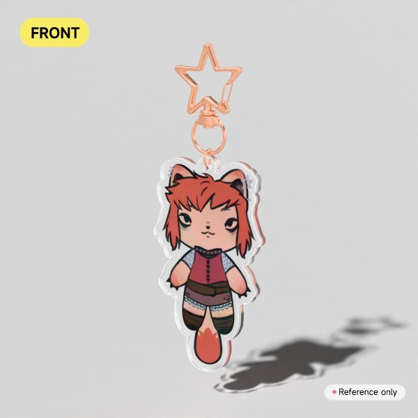 Nimona Cat Clear Acrylic Keychains