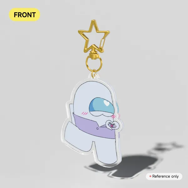 White Among u Keychain