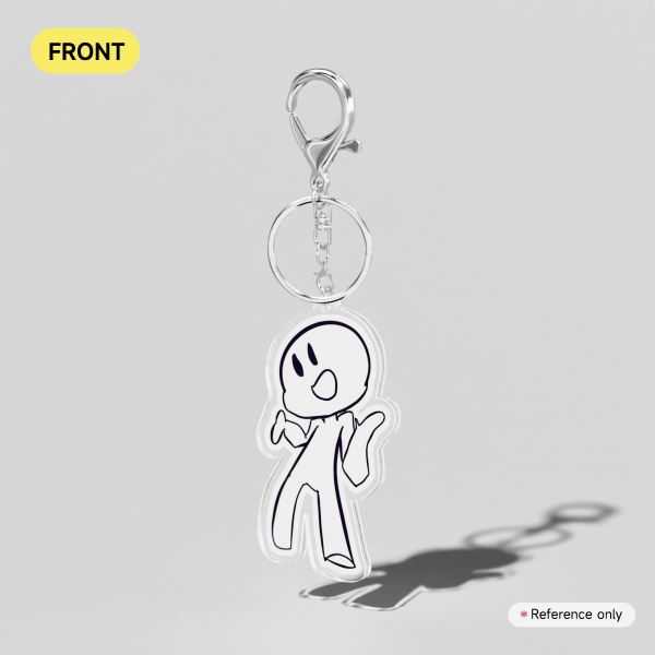 Happy shrug keychain.