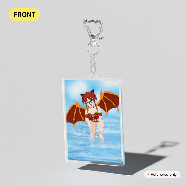 choco Splash Clear Acrylic Keychains