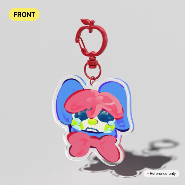 Pilby clear acrylic keychain