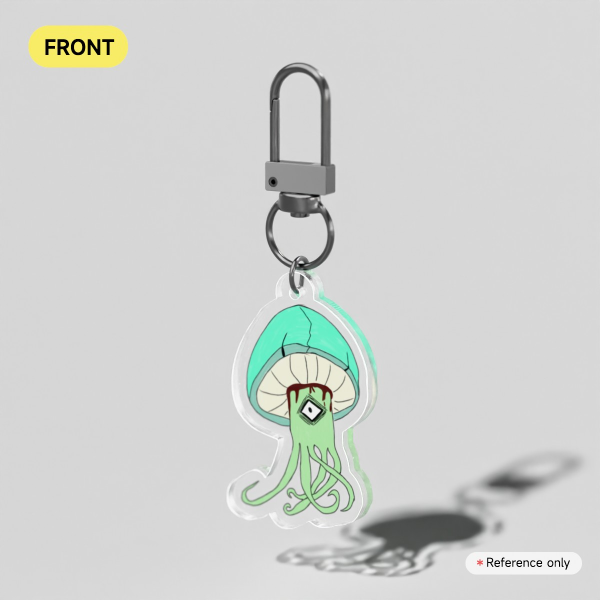 Clear Acrylic Alien Keychains