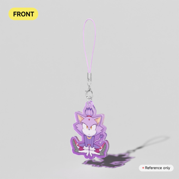 [SONIC THE HEDGEHOG] [PYROBOXES] BLAZE THE CAT COLORED ACRYLIC CHARM