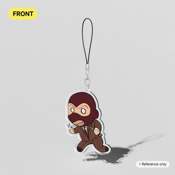 TF2 SPY Double-Sided RED/BLU Keychain