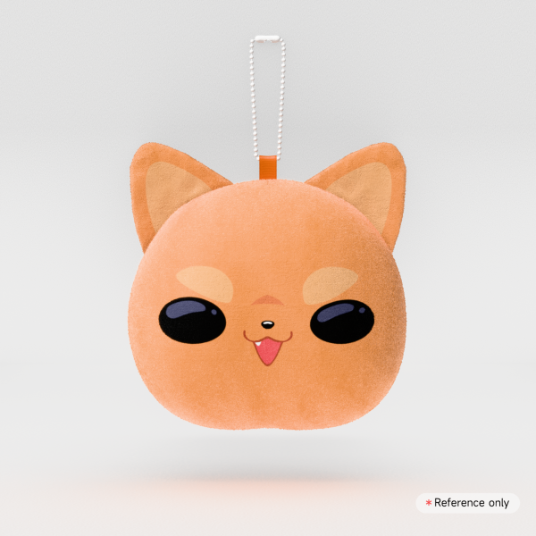 Pup Fan Plush - Mochi Face Plush Keychain
