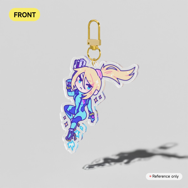 Zero Suit Samus Acrylic Keychain