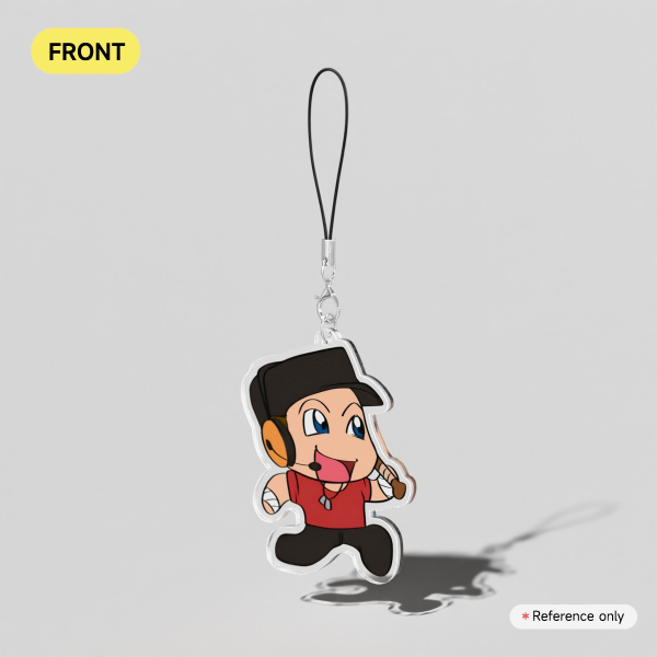 TF2 SCOUT Double-Sided RED/BLU Keychain