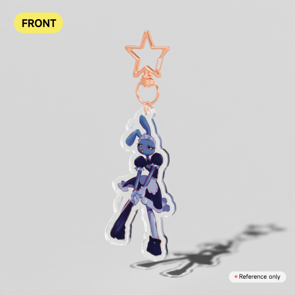 Jax Maid Clear Acrylic Keychains