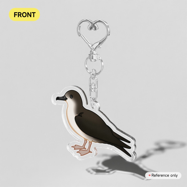 Hawaiian Ua'u Kani Bird - Clear Acrylic Keychains