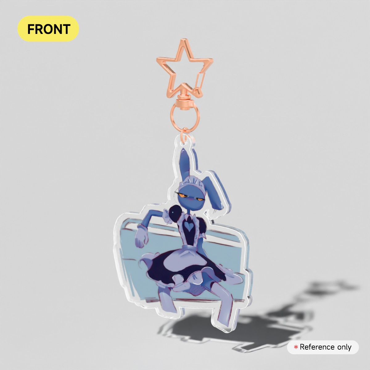 Jax Maid Clear Acrylic Keychains