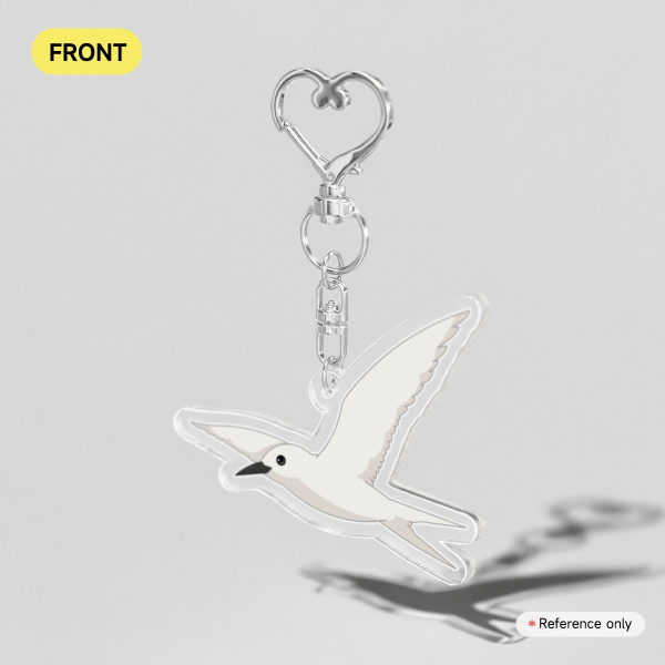 Hawaiian Stern Bird - Clear Acrylic Keychains