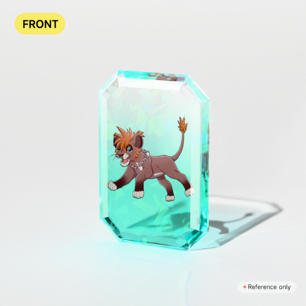 Lion King cub Sora | Broken Glass Gemstone Acrylic Blocks