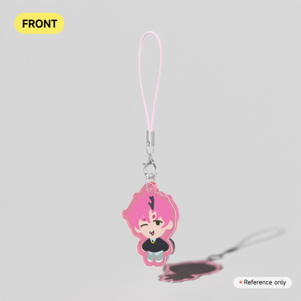 Kai Monteago Clear Acrylic Phone Charm