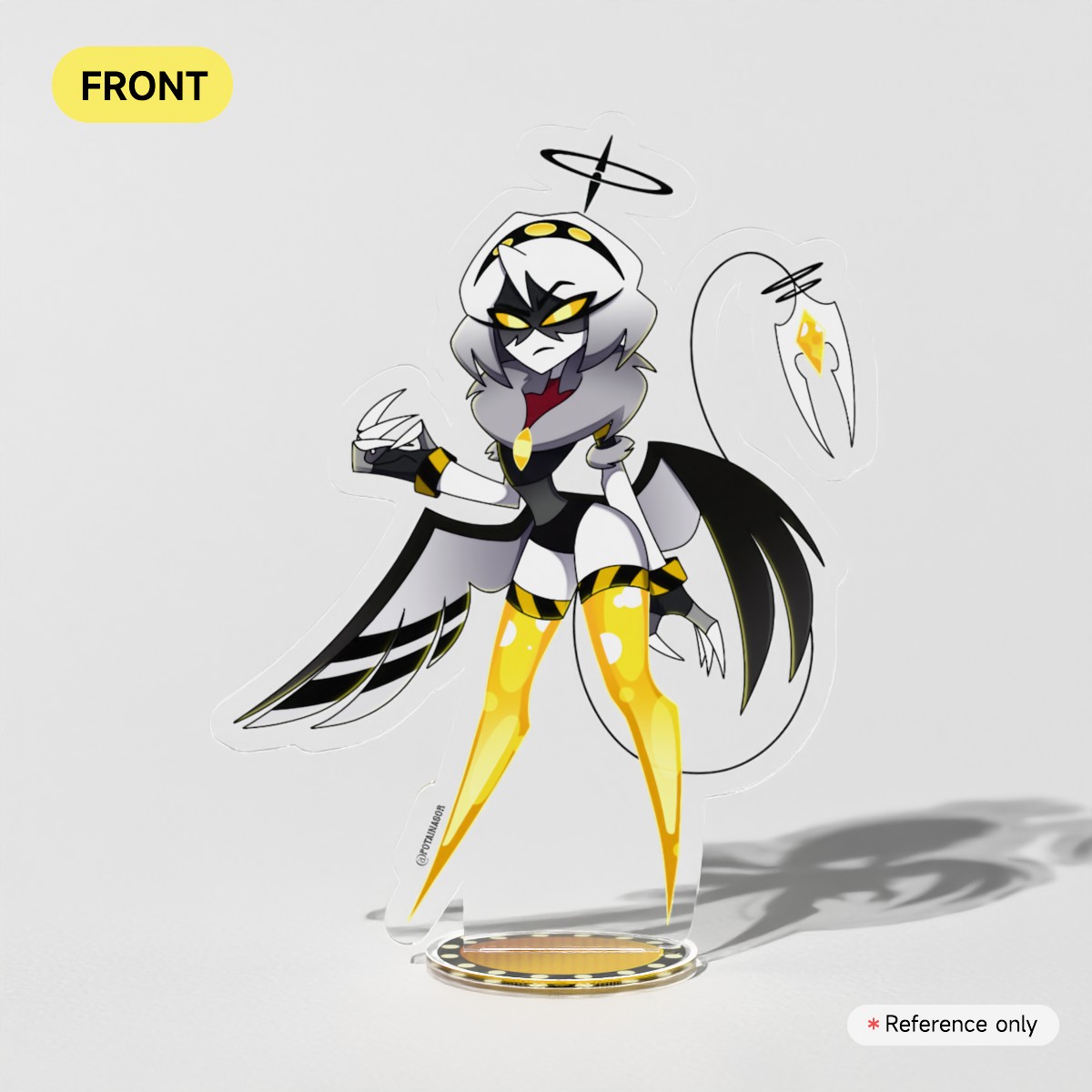 V 💛🪽| Acrylic Standee| Hazbin Hotel x Murder Drones Au Fanmade | Potainasor ❤️✨️🖤