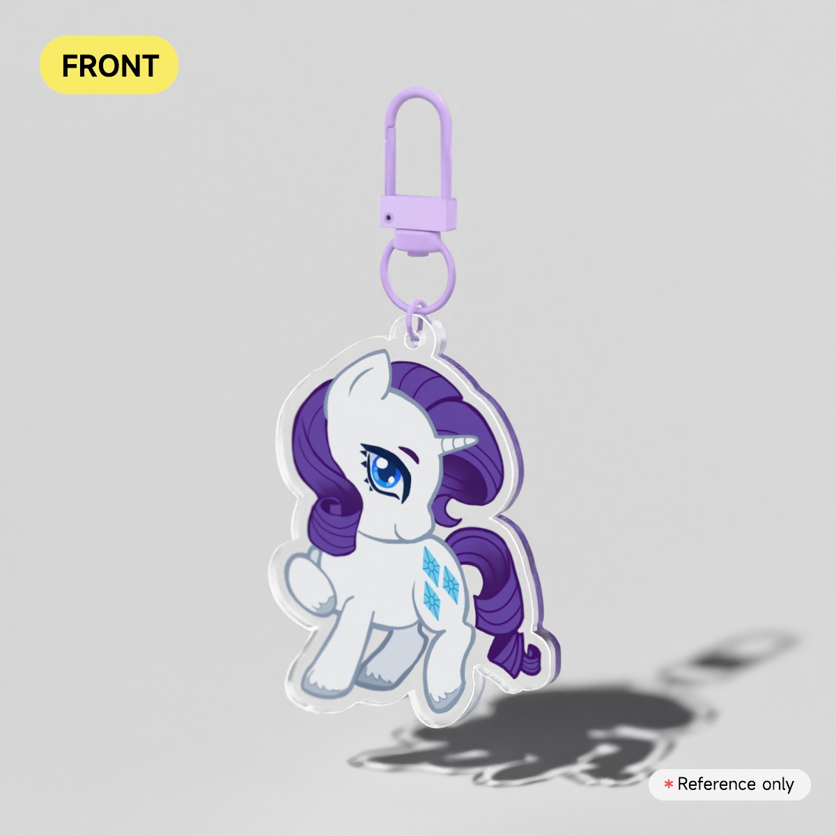Rarity MLP:FIM Acrylic Keychain by Andy Arcana - ACGGOODS